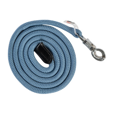 Longe Carlotta avec mousqueton anti-panique HKM Bleu gris Longe Carlotta avec mousqueton anti-panique HKM Bleu gris