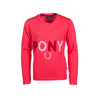 Polo à manches longues enfant Aymee HKM Rose