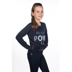Kinderpoloshirt met lange mouwen Aymee HKM Donkerblauw