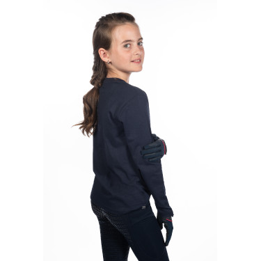 Kinderpoloshirt met lange mouwen Aymee HKM Donkerblauw