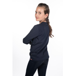 Polo à manches longues enfant Aymee HKM Bleu foncé