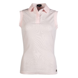 Polo femme Catherine sans manches HKM Rose clair