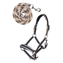 Set halster met musketon Kopenhagen HKM Set halster met musketon Kopenhagen HKM