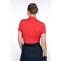 T-shirt fonctionnel femme Aruba manches courtes HKM Rouge T-shirt fonctionnel femme Aruba manches courtes HKM Rouge