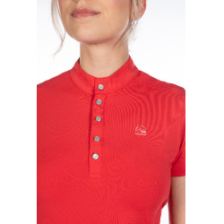 T-shirt fonctionnel femme Aruba manches courtes HKM Rouge T-shirt fonctionnel femme Aruba manches courtes HKM Rouge