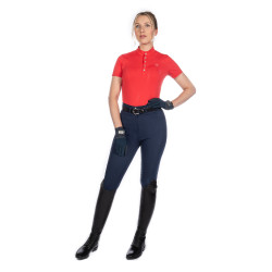 T-shirt fonctionnel femme Aruba manches courtes HKM Rouge T-shirt fonctionnel femme Aruba manches courtes HKM Rouge