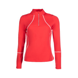 T-shirt fonctionnel femme Aruba manches longues HKM Rouge T-shirt fonctionnel femme Aruba manches longues HKM Rouge