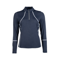 T-shirt fonctionnel femme Aruba manches longues HKM Bleu foncé T-shirt fonctionnel femme Aruba manches longues HKM Bleu foncé