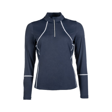 T-shirt fonctionnel femme Aruba manches longues HKM Bleu foncé T-shirt fonctionnel femme Aruba manches longues HKM Bleu foncé