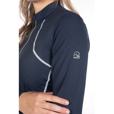 Dames functioneel T-shirt Aruba lange mouwen HKM Donkerblauw