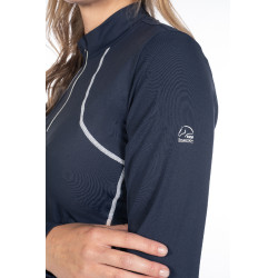 T-shirt fonctionnel femme Aruba manches longues HKM Bleu foncé T-shirt fonctionnel femme Aruba manches longues HKM Bleu foncé