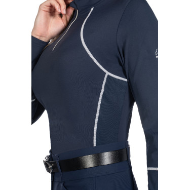 Dames functioneel T-shirt Aruba lange mouwen HKM Donkerblauw