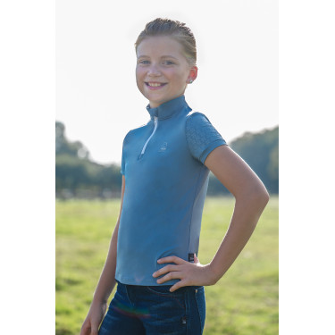 Functioneel kinder-T-shirt Aymee HKM Blauwgrijs