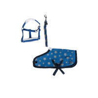 Star set Cuddle Pony HKM Bleu étoiles