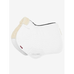 LeMieux Schokdempend Zadeldek Close Contact Square Merino+ Wit / natuurlijk LeMieux Schokdempend Zadeldek Close Contact Square Merino+ Wit / natuurlijk