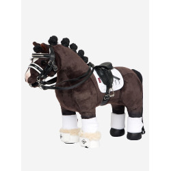 Tapis de selle Square Dressage pour jouet Mini Poney LeMieux Blanc