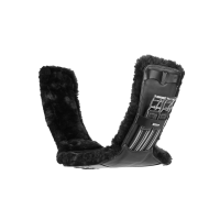 Korte bavette LeMieux Arika synthetische wol Zwart