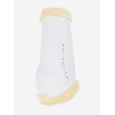 Guêtres de dressage mouton LeMieux Motionflex Blanc / naturel Guêtres de dressage mouton LeMieux Motionflex Blanc / naturel