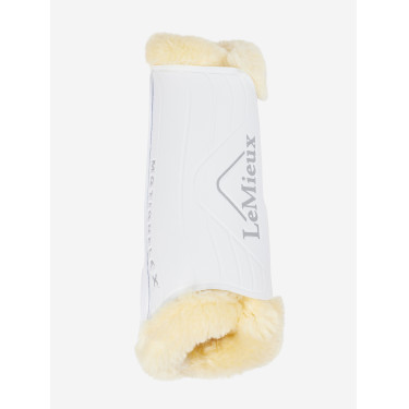 Guêtres de dressage mouton LeMieux Motionflex Blanc / naturel Guêtres de dressage mouton LeMieux Motionflex Blanc / naturel