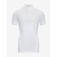 Polo de concours Eva LeMieux Young Rider manches courtes Blanc ancien modèle