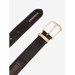 Ceinture LeMieux Crystal Insert Marron