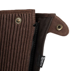 Mini-Chaps en Tissu Synthétique Amara Umbria Equitazione Marron foncé Mini-Chaps en Tissu Synthétique Amara Umbria Equitazione Marron foncé