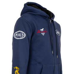 Veste à Capuche Unisexe Multilogo Pool's Marine Bleu marine