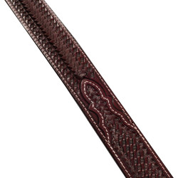 Ceinture Western Gravée avec Boucle en Cuivre et Zinc Pool's Marron foncé Ceinture Western Gravée avec Boucle en Cuivre et Zinc Pool's Marron foncé