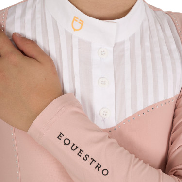 Wedstrijdpolo Meisje met Strass Equestro Wedstrijdpolo Meisje met Strass Equestro