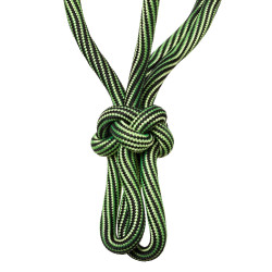 Licol Corde Nouée Réglable Waves Design 8mm Pool's Citron / noir Jaune Licol Corde Nouée Réglable Waves Design 8mm Pool's Citron / noir Jaune