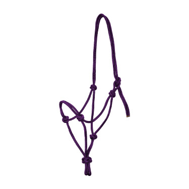 Halster Verstelbaar Gevlochten Touw Waves Design 8mm Pool's Violet / zwart