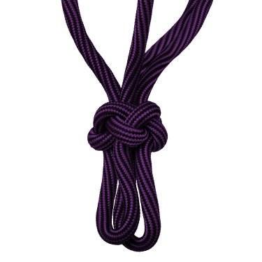 Licol Corde Nouée Réglable Waves Design 8mm Pool's Violet / noir Licol Corde Nouée Réglable Waves Design 8mm Pool's Violet / noir