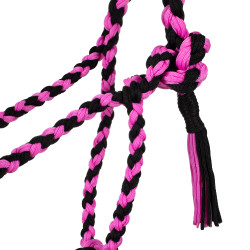 Licol en Nylon Tressé Pool's Noir / rose Licol en Nylon Tressé Pool's Noir / rose