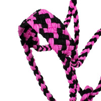 Gevlochten Nylon Halster Pool's Zwart / roze Gevlochten Nylon Halster Pool's Zwart / roze