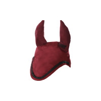 Katoenen Pony Muts met Contrasterende Paspel Supreme Bordeaux / zwart Katoenen Pony Muts met Contrasterende Paspel Supreme Bordeaux / zwart