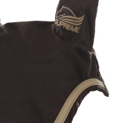Bonnet Poney en Coton avec Passepoil Contrastant Supreme Marron / beige