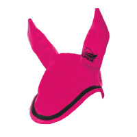 Bonnet Poney en Coton avec Passepoil Contrastant Supreme Fuchsia / noir Rose