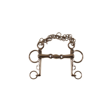 Pelham Mors Inox met Dubbele Scharnier en Korte Scharen Umbria Equitazione Pelham Mors Inox met Dubbele Scharnier en Korte Scharen Umbria Equitazione