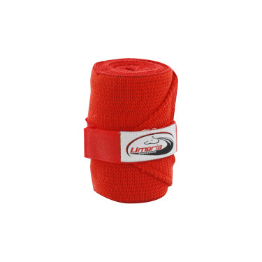 Elastische Werkbandages per 4 Umbria Equitazione Rood