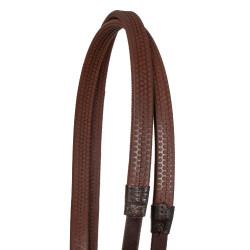 Bridon Anglais avec Décoration de Mors Rose Gold Supreme Marron