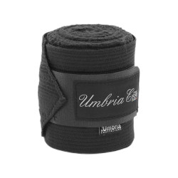 Fleece en Elastische Werkbandages per 4 Umbria Equitazione Zwart Fleece en Elastische Werkbandages per 4 Umbria Equitazione Zwart