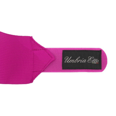Fleece en Elastische Werkbandages per 4 Umbria Equitazione Fuchsia Roze