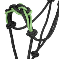 Licol avec Corde Tressée sur le Nez Pool's Noir / citron