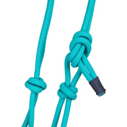 Licol avec Corde Tressée sur le Nez Pool's Bleu sarcelle / marine