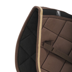 Tapis de Selle Matelassé Jumping Supreme Marron / beige Tapis de Selle Matelassé Jumping Supreme Marron / beige