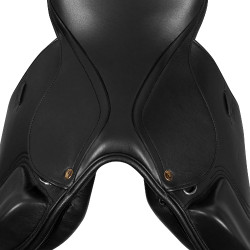 Selle Supreme Sydney Jumping en Cuir Doublé Supreme Noir