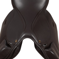 Selle Supreme Sydney Jumping en Cuir Doublé Supreme Marron foncé Selle Supreme Sydney Jumping en Cuir Doublé Supreme Marron foncé