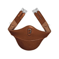 Sangle bavette en Cuir Supreme Cognac Marron
