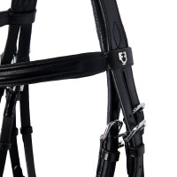 Bride Evolution en Cuir sans Rênes Doubles Equestro Noir Bride Evolution en Cuir sans Rênes Doubles Equestro Noir