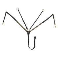 Leren borsttuig met Messing Clincher Supreme Zwart Leren borsttuig met Messing Clincher Supreme Zwart